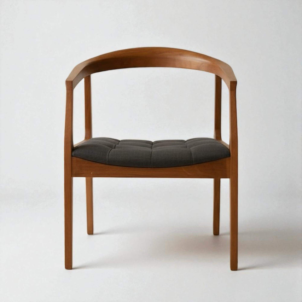 Modern Dining Chair with Wooden Arms – Stylish Kitchen & Living Room Seating
