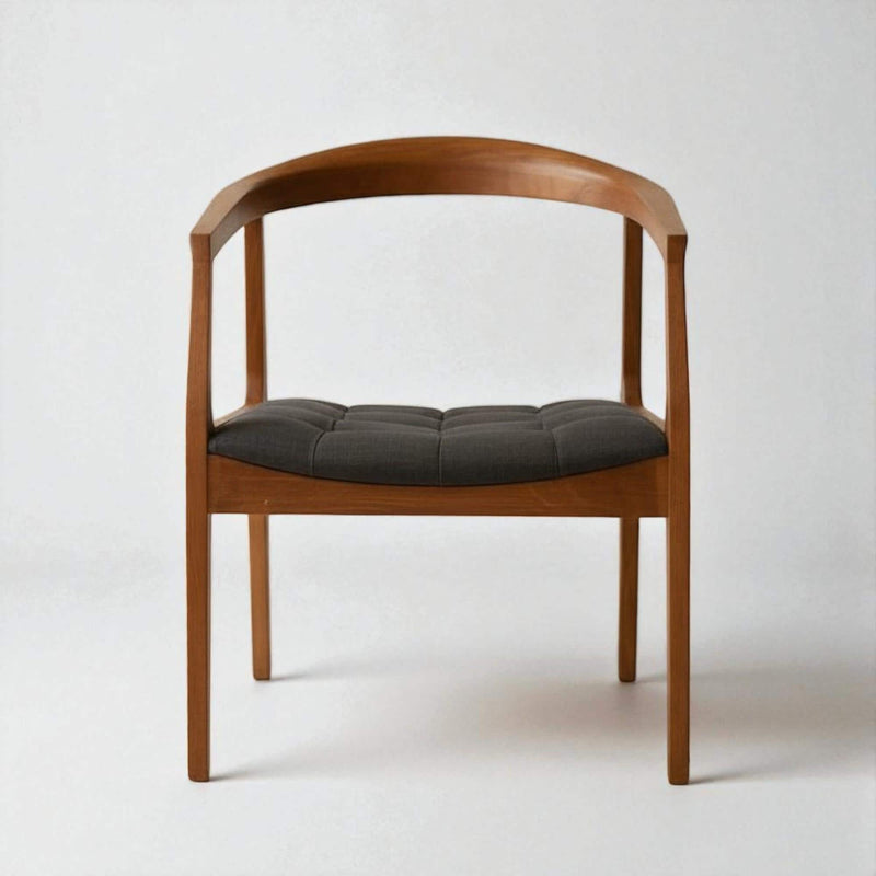 Modern Dining Chair with Wooden Arms – Stylish Kitchen & Living Room Seating