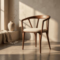 Handmade Wooden Chair: Solid Walnut Chair for Kitchen or Dining Room