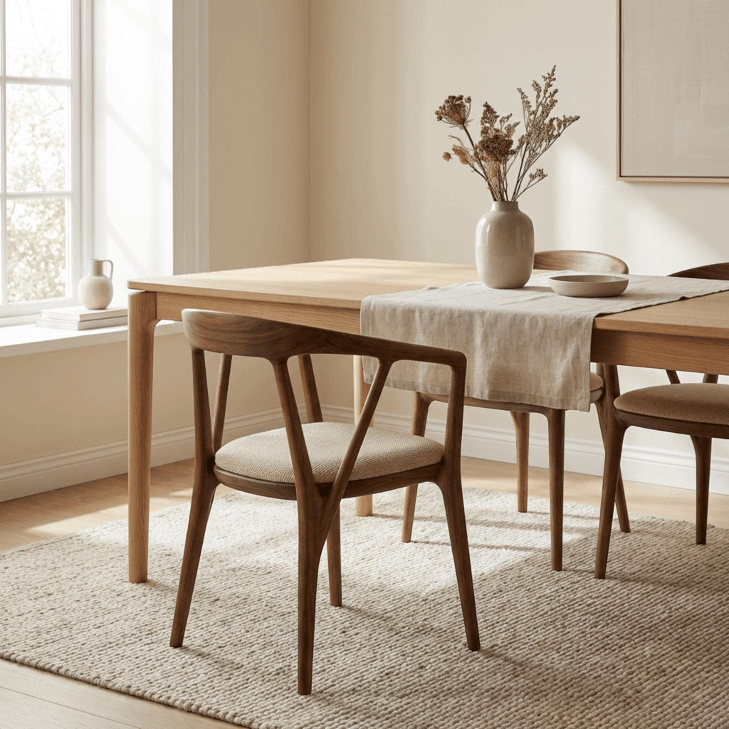Handmade Wooden Chair: Solid Walnut Chair for Kitchen or Dining Room