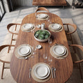 Solid Walnut Dining Table | Handcrafted Elegance, Refined Form, Timeless Luxury