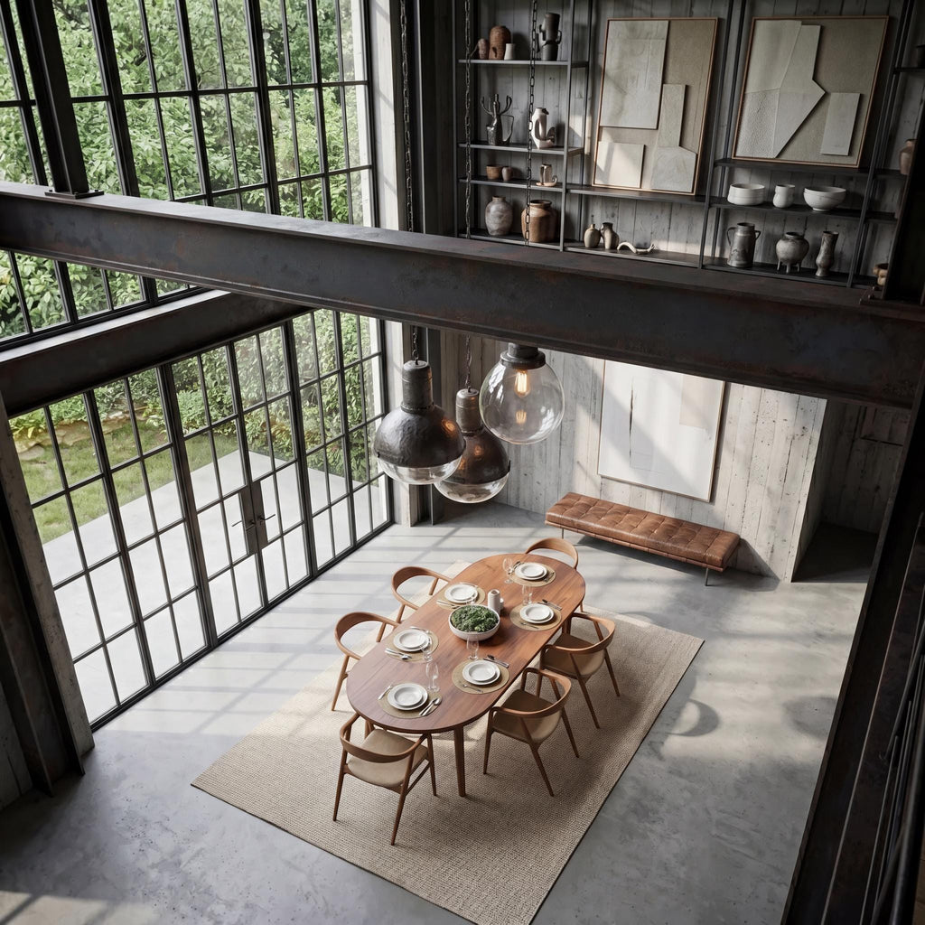 Solid Walnut Dining Table | Handcrafted Elegance, Refined Form, Timeless Luxury