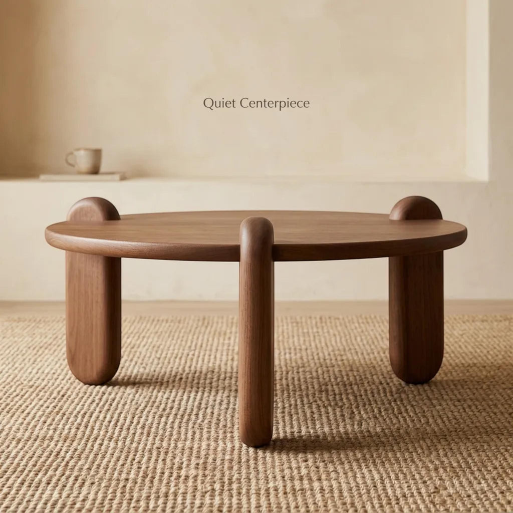 Handmade Solid Walnut Coffee Table – Modern Minimalist Living Room Furniture