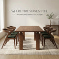 Handcrafted Solid Walnut Dining Table – Custom Sizes, Natural Finish, Luxury Modern Furniture