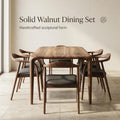 Dining Table Solid Wood Modern Rustic Kitchen Dining Room Furniture Seating Family Gatherings