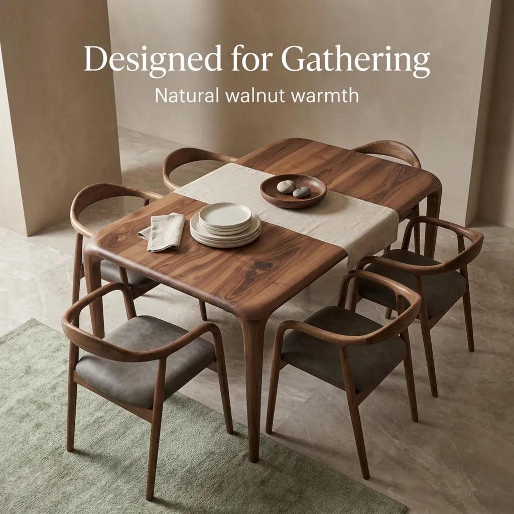 Dining Table Solid Wood Modern Rustic Kitchen Dining Room Furniture Seating Family Gatherings