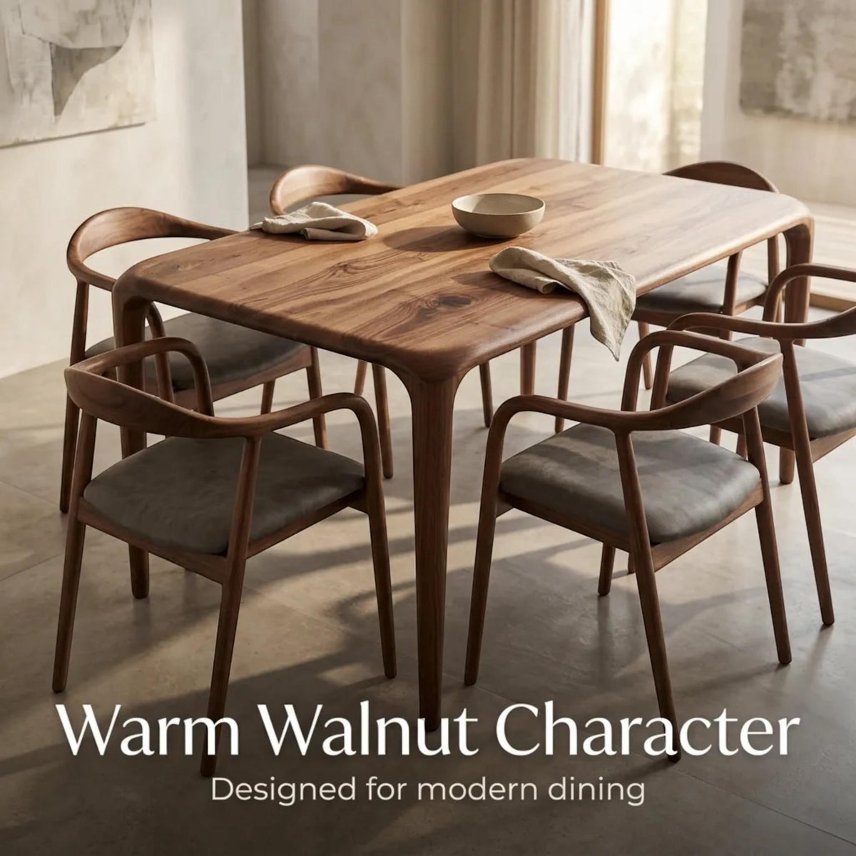Dining Table Solid Wood Modern Rustic Kitchen Dining Room Furniture Seating Family Gatherings